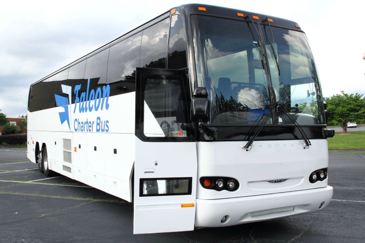 56-passenger charter bus