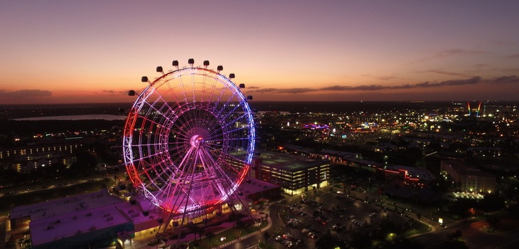 orlando eye icon orlando falcon charter bus