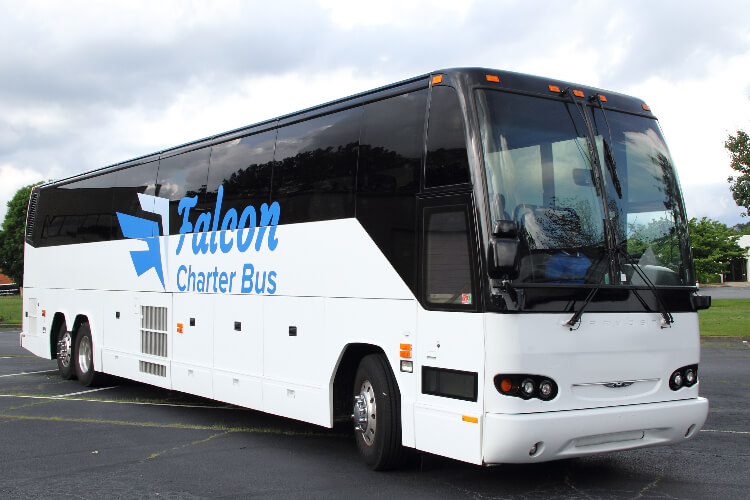 56-passenger charter bus