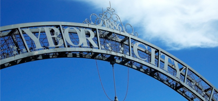 image of Ybor city archway in Tampa 